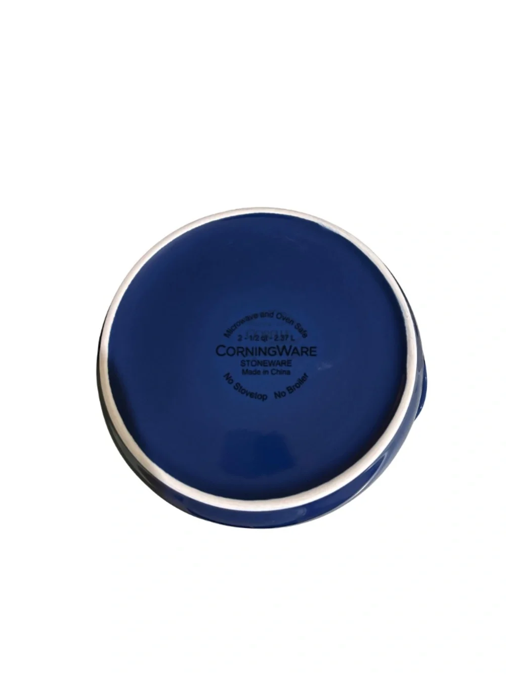 CorningWare Cobalt Blue 2.5 Qt Covered Stoneware Casserole Dish w/Lid